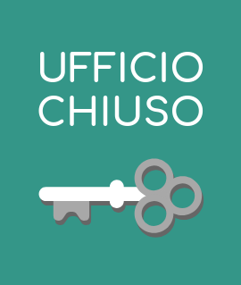 Chiusura ufficio - cartello