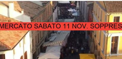 mercato sabato 11 nov. soppresso