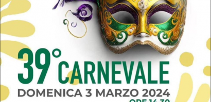 39° carnevale domenica 3 marzo 2024 ore 14.30